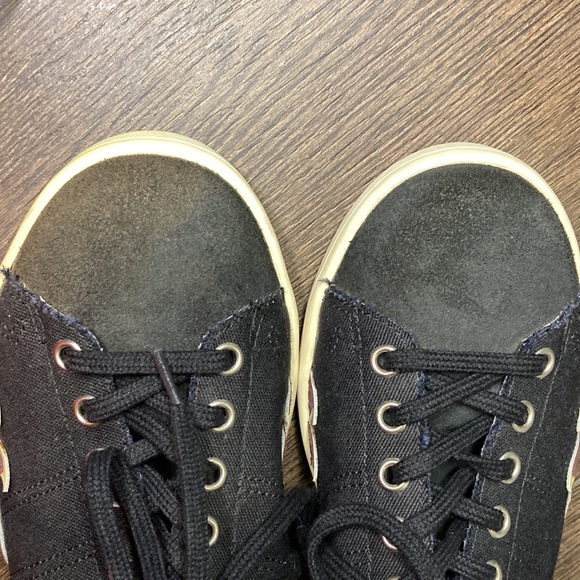 Isabel Marant Black PlumTaupe Lace Up Canvas Fashion Sneakers Size 38 - Picture 12 of 12